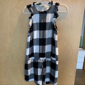 Cloth & Stone buffalo checked romper - size small